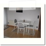 Essecke im Wohnzimmer